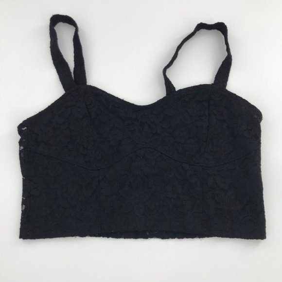 H&M Black Lace Bustier XS - Picture 1 of 4